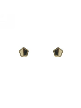 18 Kt yellow gold Teddy Bear screwback earring 8.40 x 6.57 mm,0.33 x 0.26 inc 